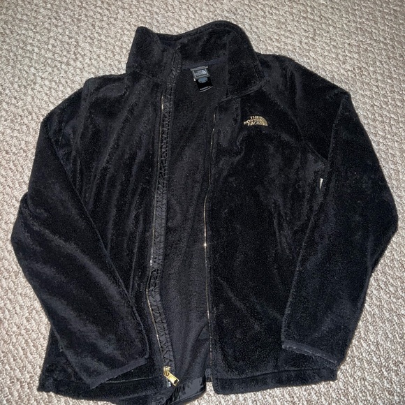 The North Face Jackets & Blazers - Northface women size large black fleece fuzzy coat jacket
